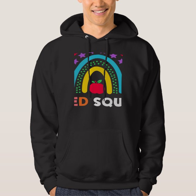 Veste À Capuche Sped Crew Rainbow Special Education Teacher Back T (Devant)