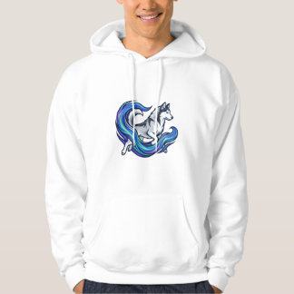 Veste À Capuche Spirit Husky Électrique Aura Graphique Bleu
