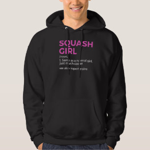 Veste À Capuche Squash Girl Definition Squash Player 1
