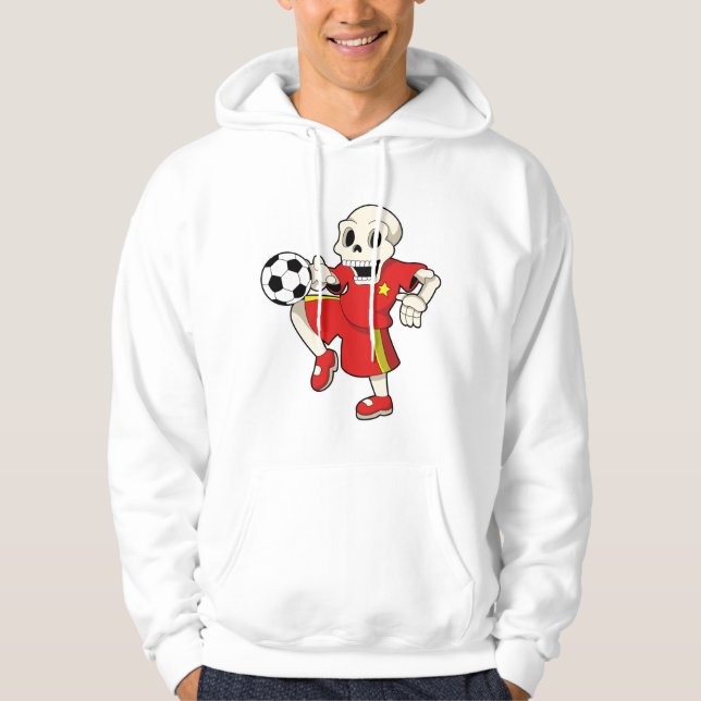 Veste À Capuche Squelette à Soccer Sports (Devant)