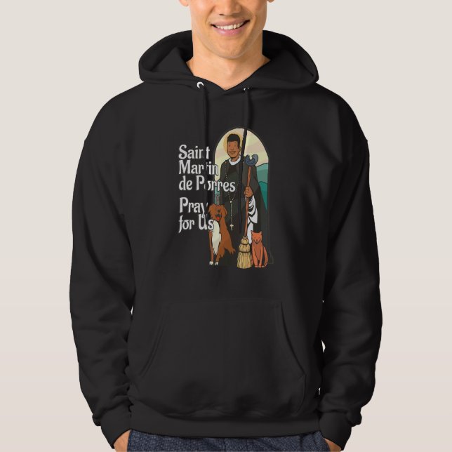 Veste À Capuche St Martin De Porres Saints Noirs Africains-América (Devant)