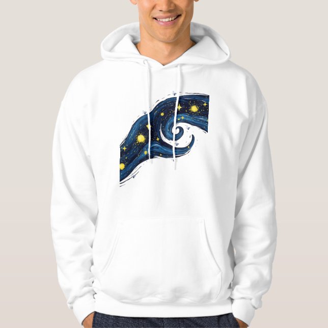 Veste À Capuche Starry Night Tear Art Hoodie (Devant)