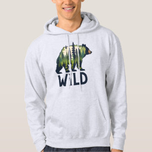 Veste À Capuche Stay Wild Bear Tee - Adventure Await!