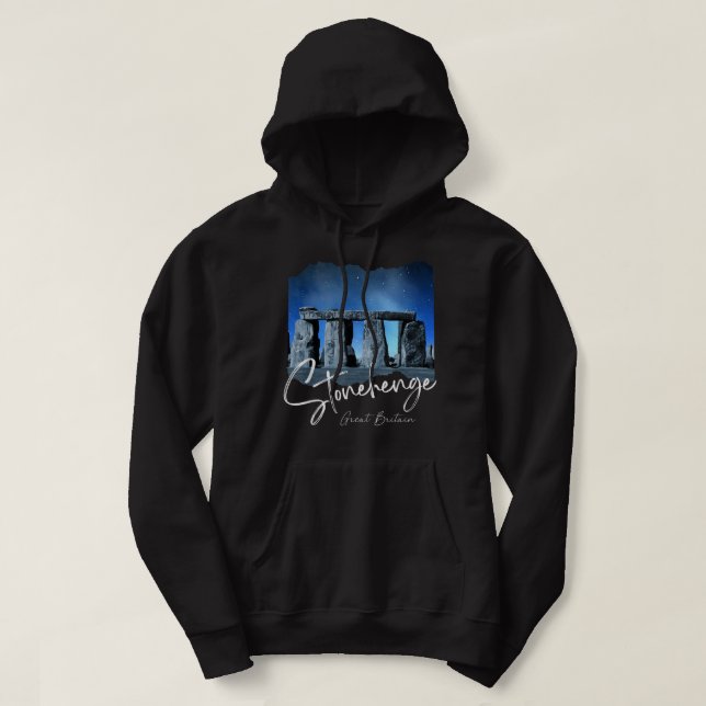 Veste À Capuche Stonehenge Angleterre Souvenir - Stonehenge En Nui (Design devant)