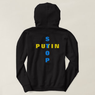 Veste À Capuche Stop Poutine Stop War T-shirt Ukraine drapeau ukra