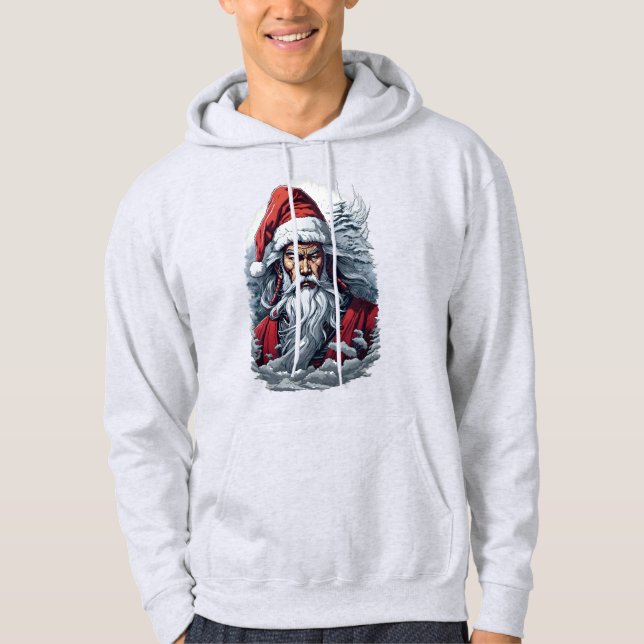 Veste À Capuche Striking Samurai Santa Claus (Devant)