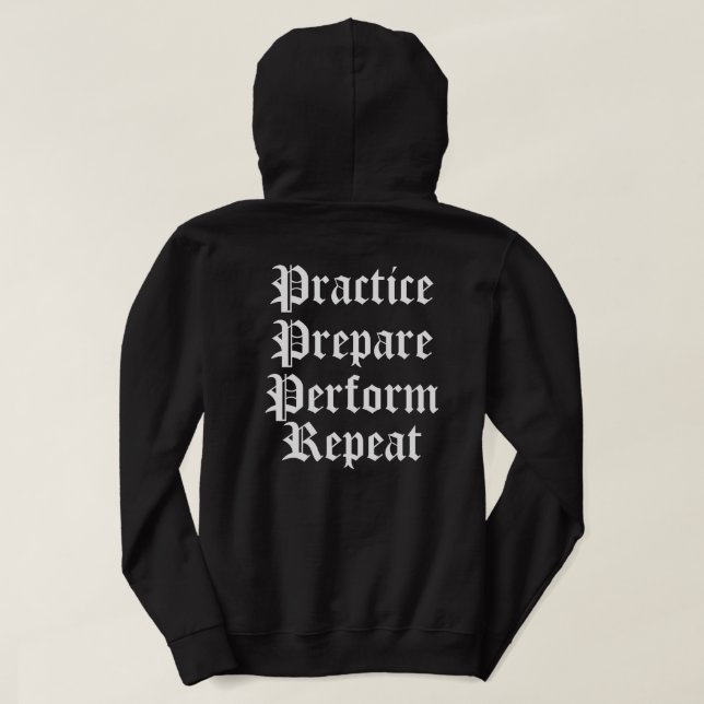 Veste À Capuche STWYE(Pratique. Préparez-vous. Effectuez. Répétez. (Design dos)