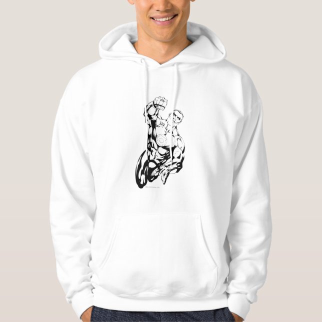 Veste À Capuche Style de bande dessinée - Volant vers le haut, noi (Devant)