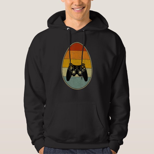 Veste À Capuche Style Rétro OEuf de Pâques Graphique Drôle Jour de (Devant)