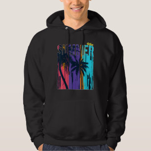 Veste À Capuche Sunset Palm Tree Vacances d'été Holiday Beach Co