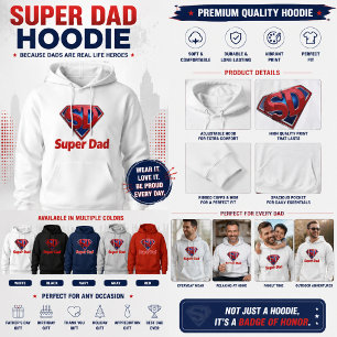 Veste À Capuche Super Papa – Papa Super-héros de style cool