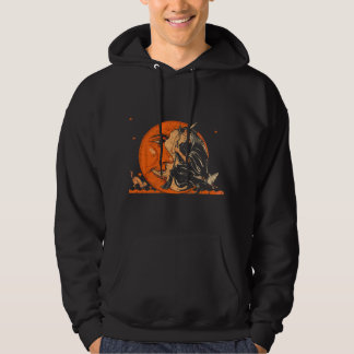Veste À Capuche Superbe sorcière vintage et lune Halloween