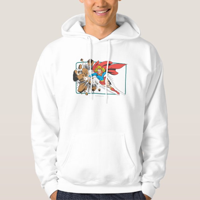 Veste À Capuche Supergirl détruit Boulder (Devant)