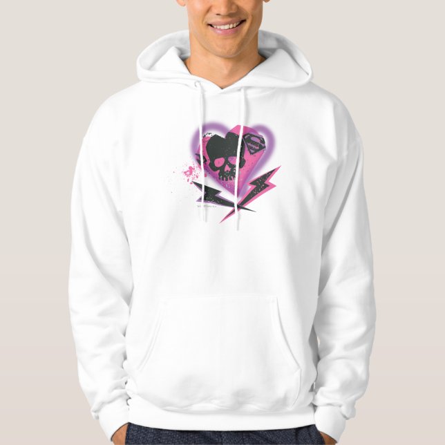 Veste À Capuche Supergirl Skuls et Lightning (Devant)