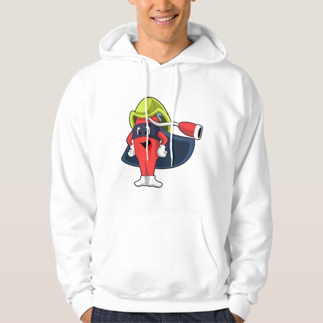 Veste À Capuche Superhero comme pompier (Devant)