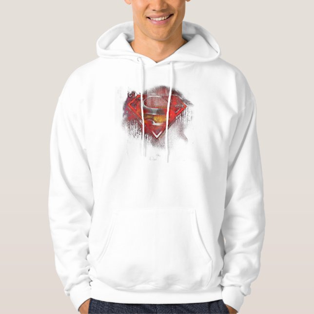 Veste À Capuche Superman S-Shield | Logo peint (Devant)