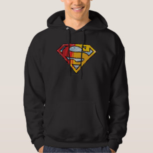 Veste À Capuche Superman S-Shield Logo rouge et orange
