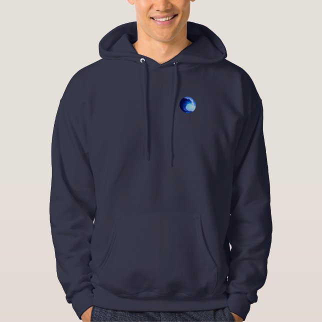 Veste À Capuche Surf bleu vague (Devant)