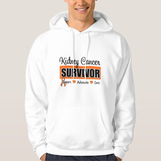 Veste À Capuche Survivant de Cancer de rein (Devant)