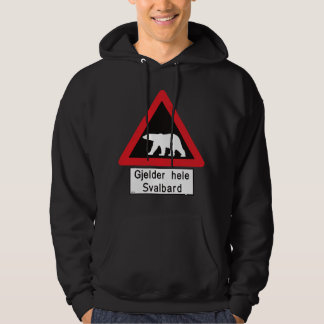 Veste À Capuche Svalbard Polar Bear Sign Gjelder hele Norway