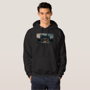 Veste À Capuche Sweat-shirt à capuche noir pour hommes Garage Tech