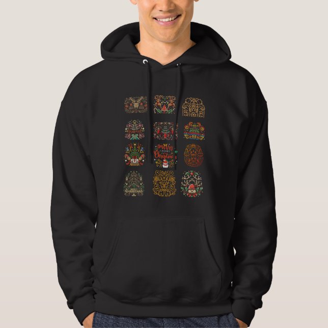 Veste À Capuche sweat-shirt à capuche pour noël (Devant)