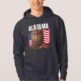 Veste À Capuche Sweat-shirt foncé pour hommes de l'Alabama