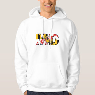 Veste À Capuche sweat-shirt MD blanc
