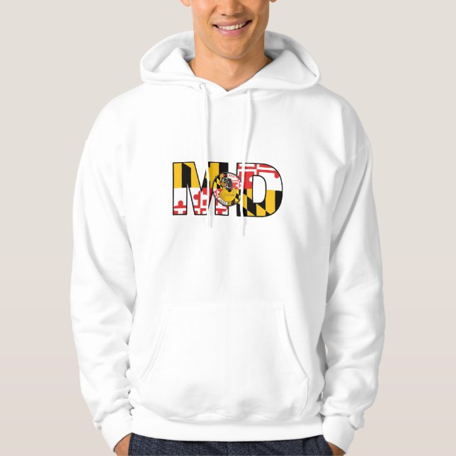 Veste À Capuche sweat-shirt MD blanc (Devant)