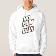 Sweat-shirt « No Pain No Gain » – Motivation pour 