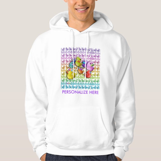 Veste À Capuche Sweats shirts - art de bruit mignon en caoutchouc (Devant)