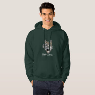 Veste À Capuche Sweatshirt à capuche masculin Yellowstone Wolf