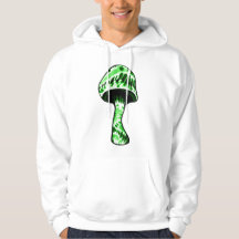 Sweatshirt à capuche noir vert TieDye