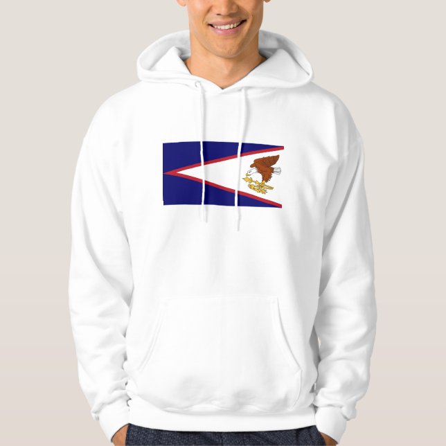 Veste À Capuche Sweatshirt à capuchon avec drapeau américain (Devant)