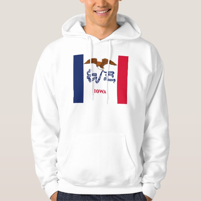 Veste À Capuche Sweatshirt à capuchon avec drapeau américain (Devant)