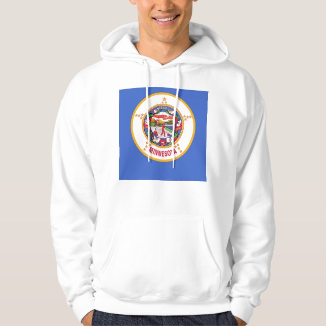 Veste À Capuche Sweatshirt à capuchon avec drapeau américain (Devant)
