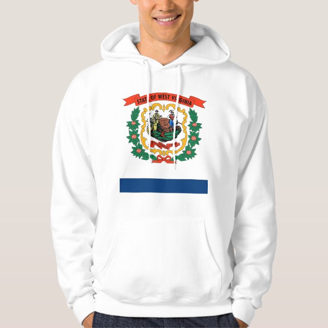 Veste À Capuche Sweatshirt à capuchon avec drapeau américain (Devant)