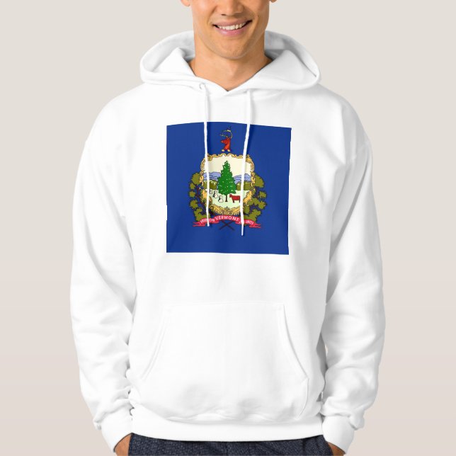 Veste À Capuche Sweatshirt à capuchon avec drapeau américain (Devant)