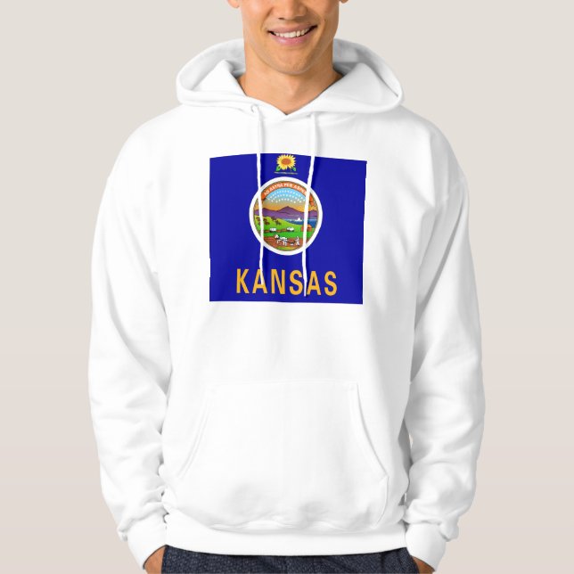 Veste À Capuche Sweatshirt à capuchon avec drapeau américain (Devant)