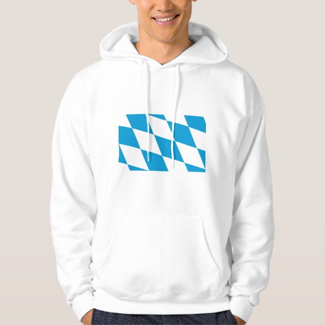 Veste À Capuche Sweatshirt à capuchon avec Drapeau de Bavière (Devant)