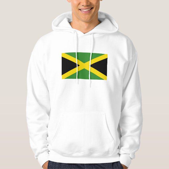 Veste À Capuche Sweatshirt à capuchon avec drapeau de la Jamaïque (Devant)