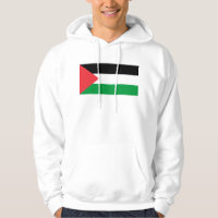 Sweatshirt à capuchon avec drapeau de la Palestine