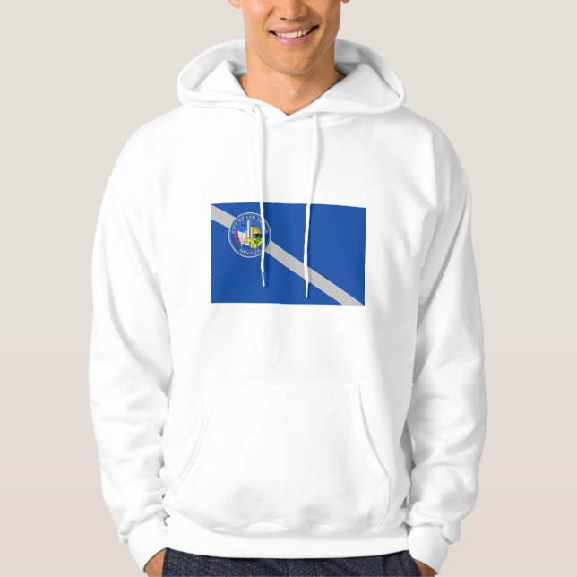 Veste À Capuche Sweatshirt à capuchon avec drapeau de Las Vegas, U (Devant)