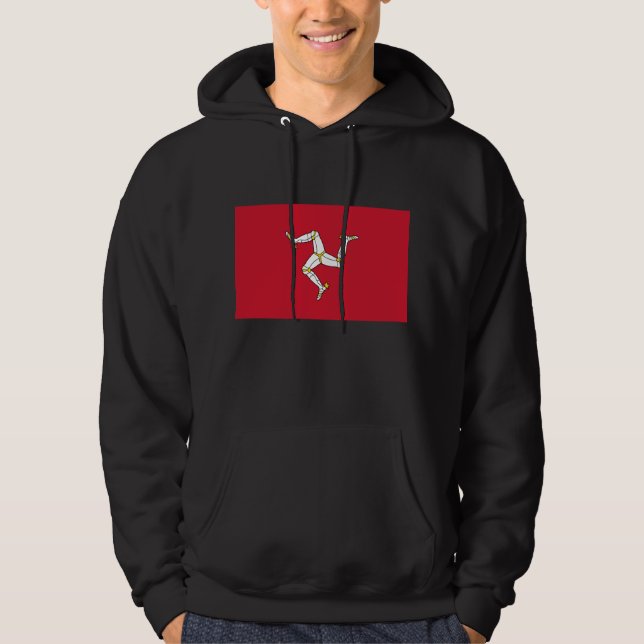 Veste À Capuche Sweatshirt à capuchon avec drapeau de l'île de Man (Devant)