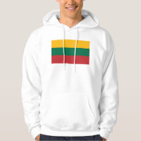 Sweatshirt à capuchon avec drapeau de Lituanie