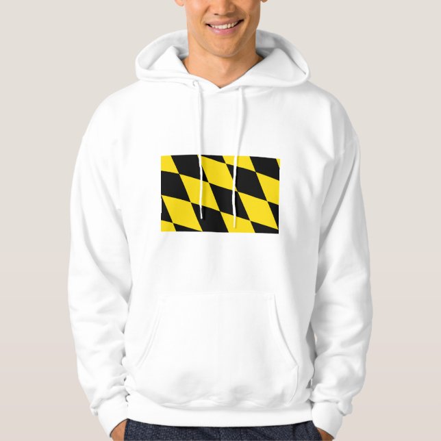 Veste À Capuche Sweatshirt à capuchon avec Drapeau de Munich, Bavi (Devant)