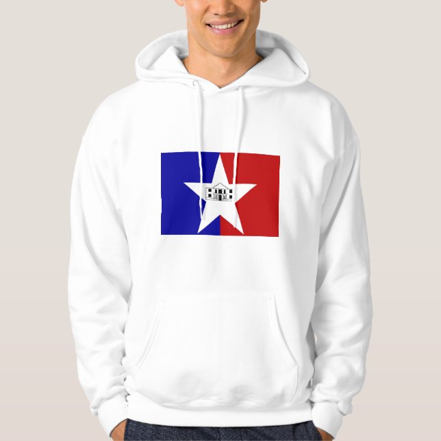 Veste À Capuche Sweatshirt à capuchon avec Drapeau de San Antonio, (Devant)