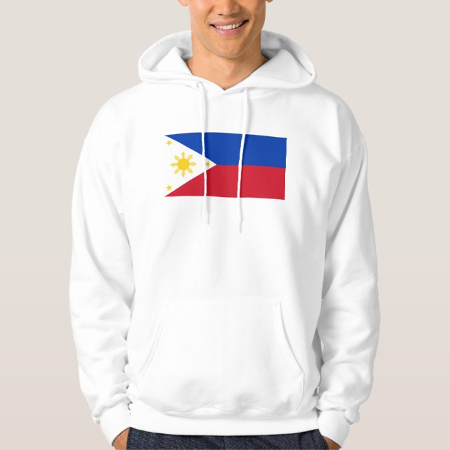 Veste À Capuche Sweatshirt à capuchon avec drapeau des Philippines (Devant)