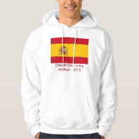 Sweatshirt à capuchon avec drapeau d'Espagne