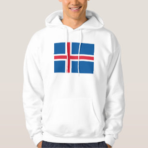 Veste À Capuche Sweatshirt à capuchon avec drapeau d'Islande